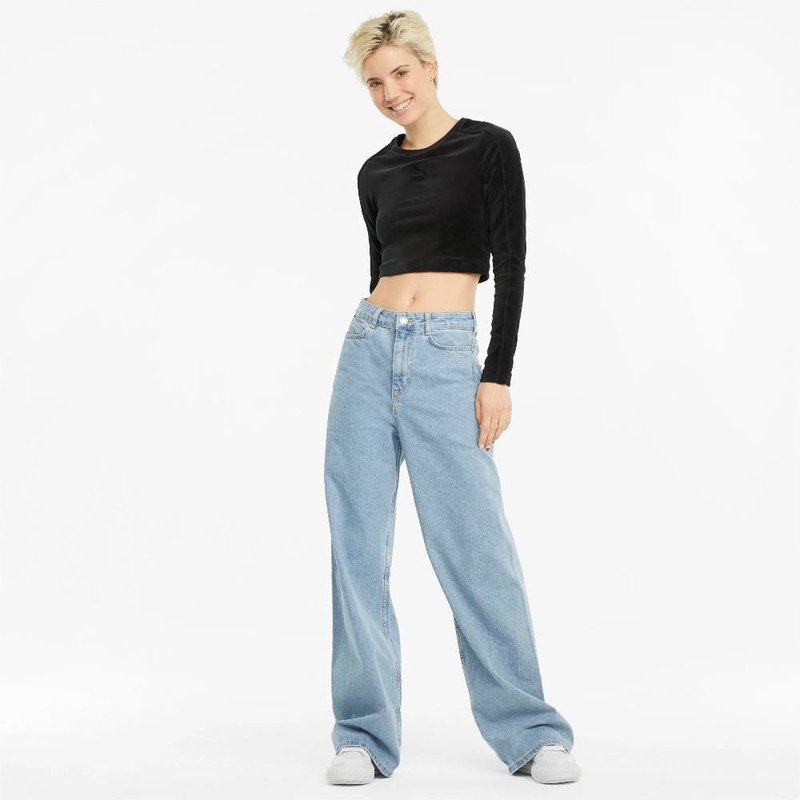 Product image: Iconic velour womens long sleeve top-null