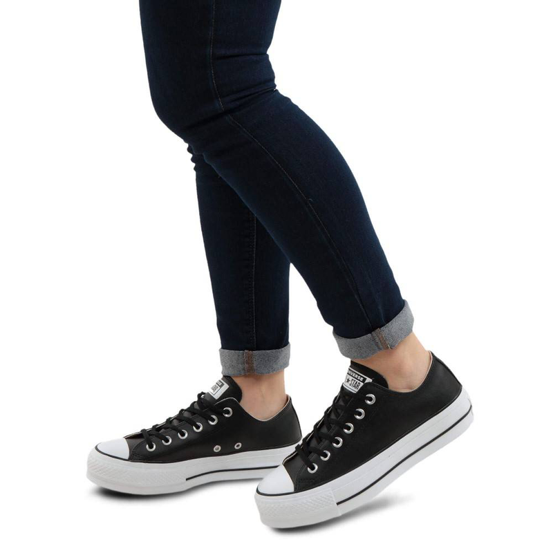 All star platform leather low-top-null
