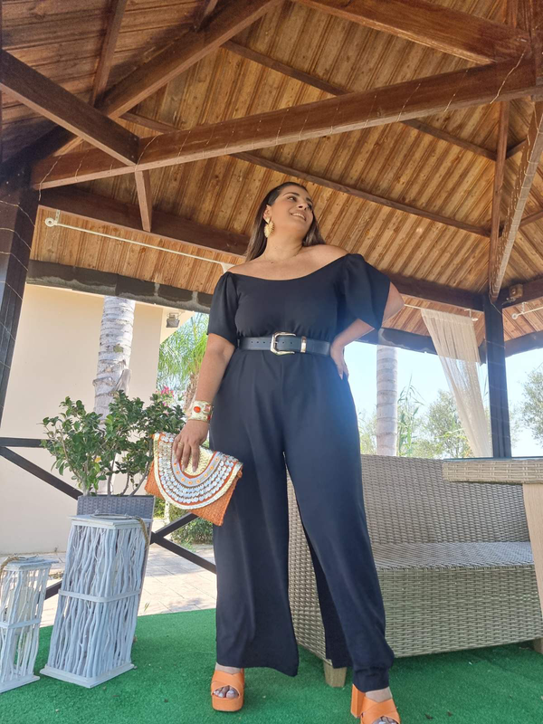 Jumpsuit flared sleeve-null