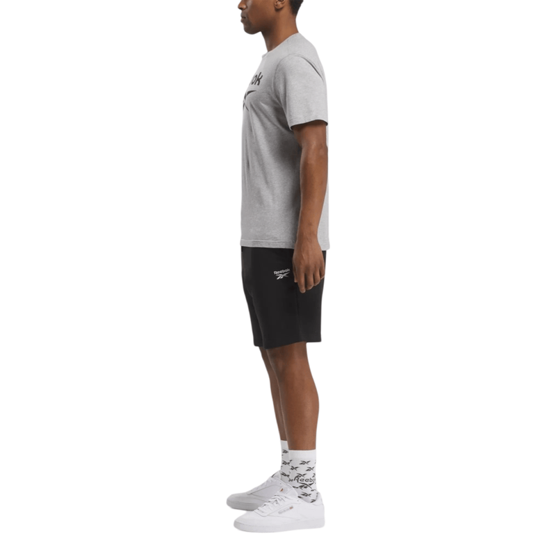 Reebok men's identity small logo fleece short image number null