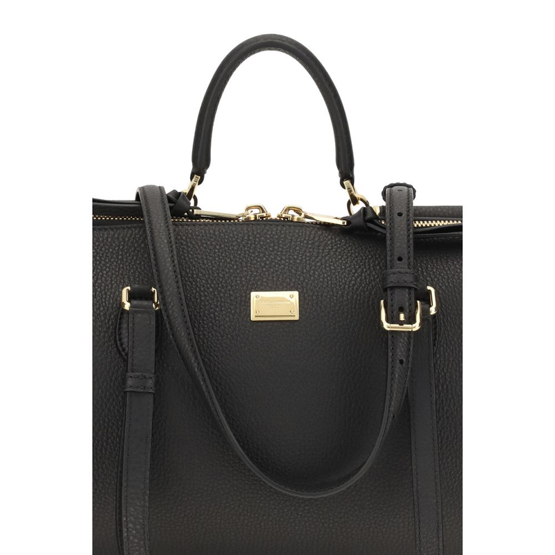 Black calf leather bos taurus shoulder bag-null