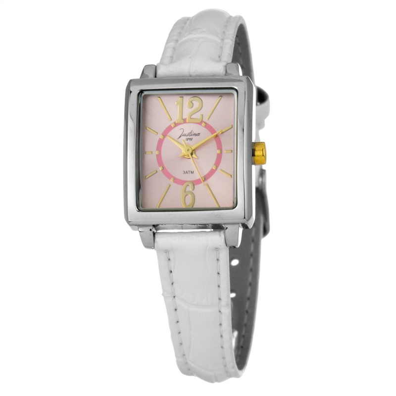 Multicolor leather dress watch-null