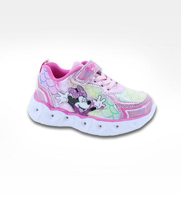 Disney minnie mouse sneakers with lights d3010333s, Pink, medium