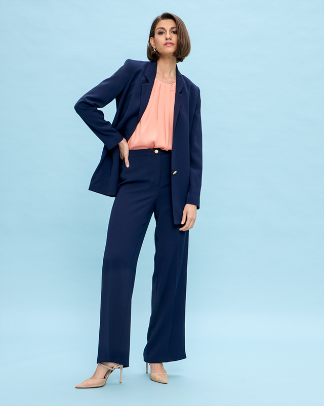 Blazer jacket crepe-null