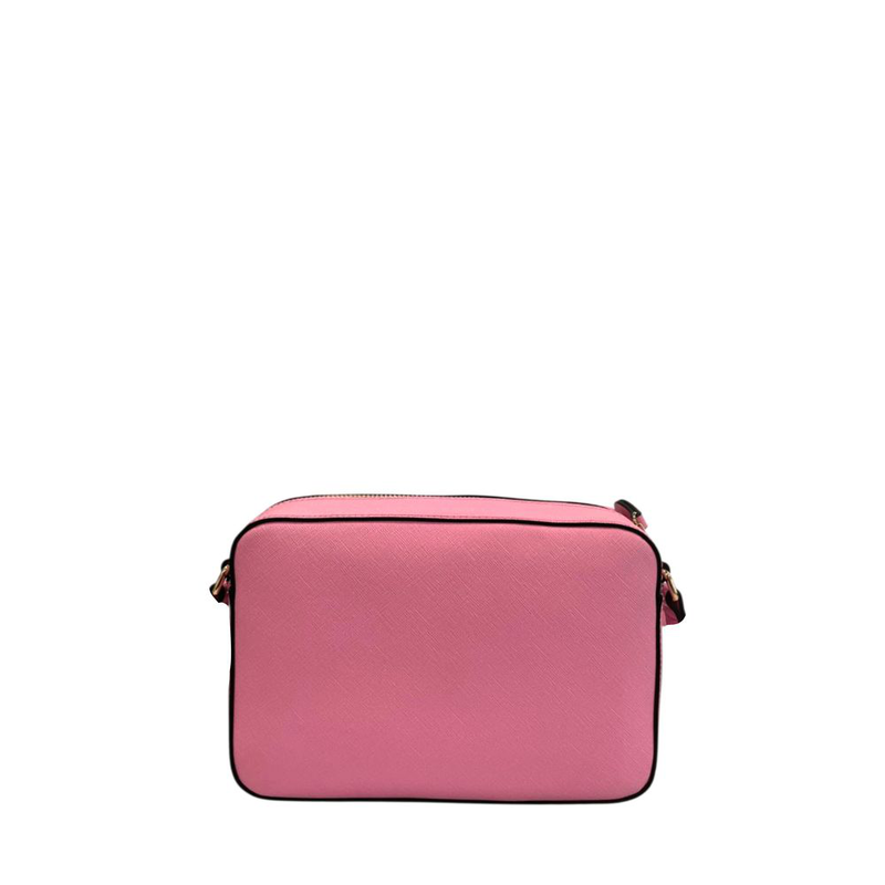 Pink pu women crossbody bag-null