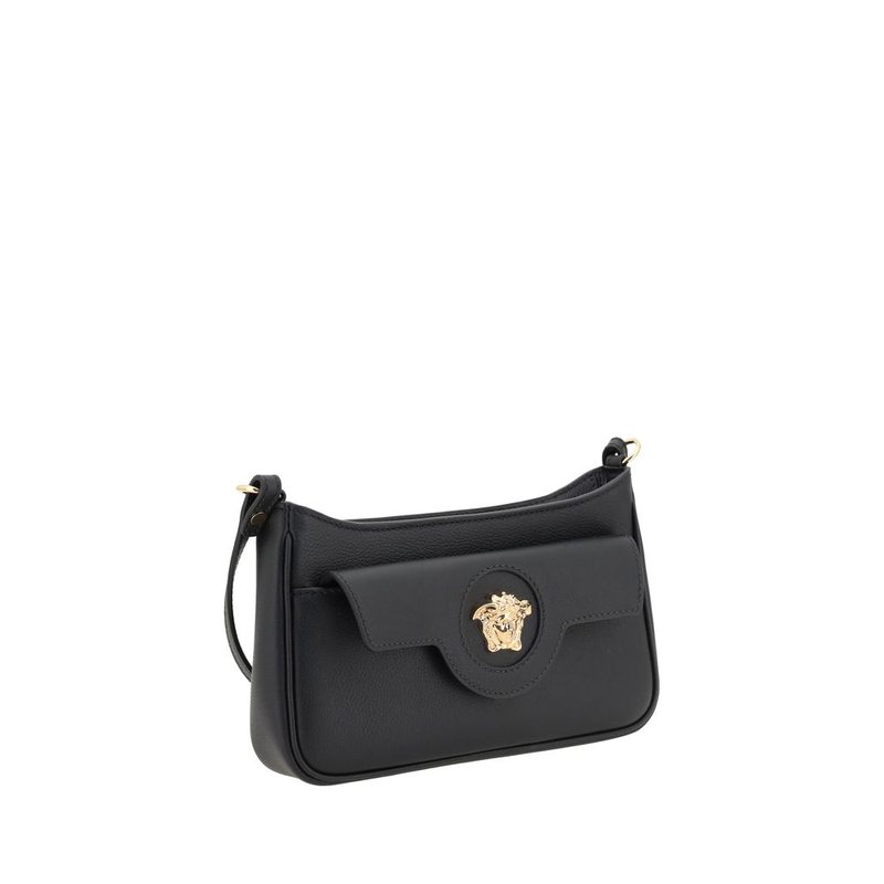 Black calf leather bos taurus shoulder bag-null