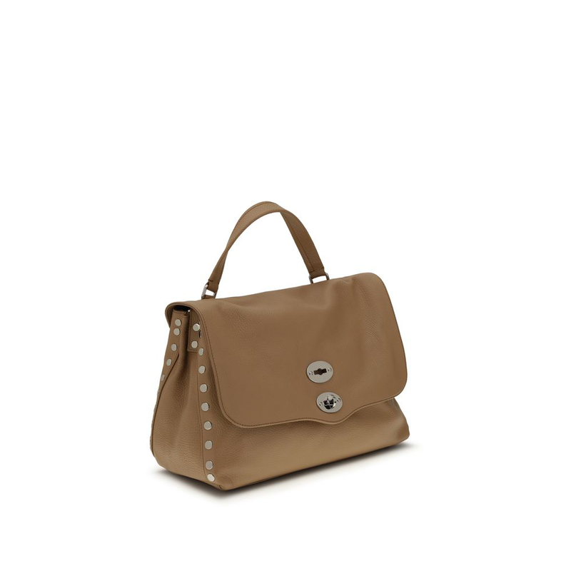 Brown calf leather bos taurus shoulder bag-null