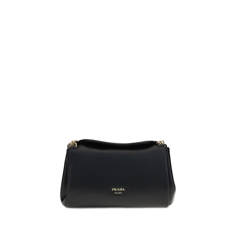 Black calf leather bos taurus shoulder bag-null