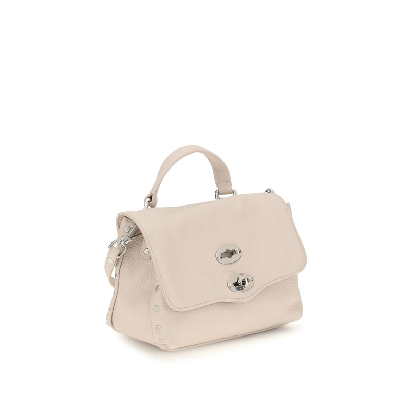 White calf leather bos taurus handbag-null