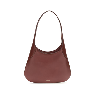 Bordeaux calf leather bos taurus shoulder bag, Bordeaux, medium