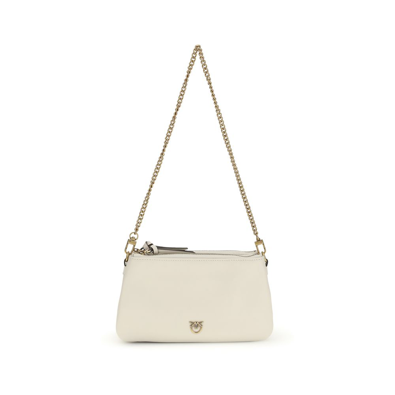 Beige calf leather bos taurus shoulder bag-null