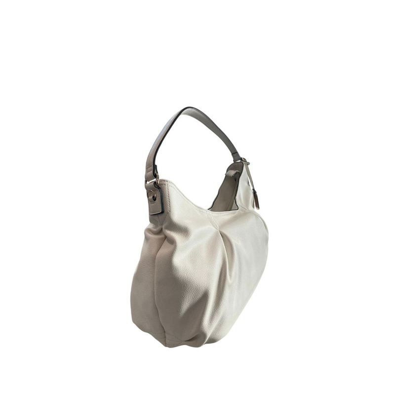White pu women shoulder bag-null