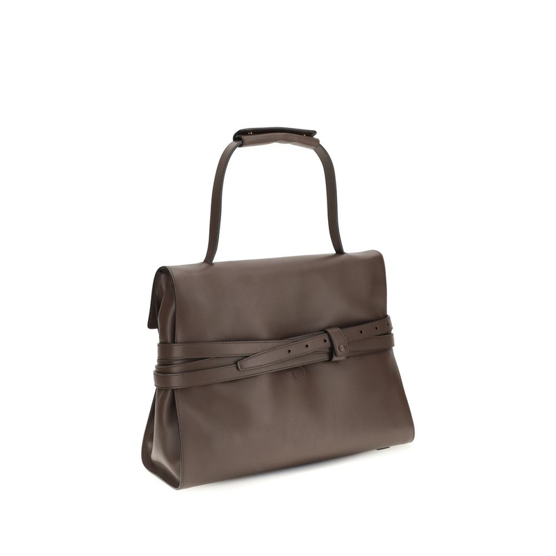 Brown calf leather bos taurus handbag-null