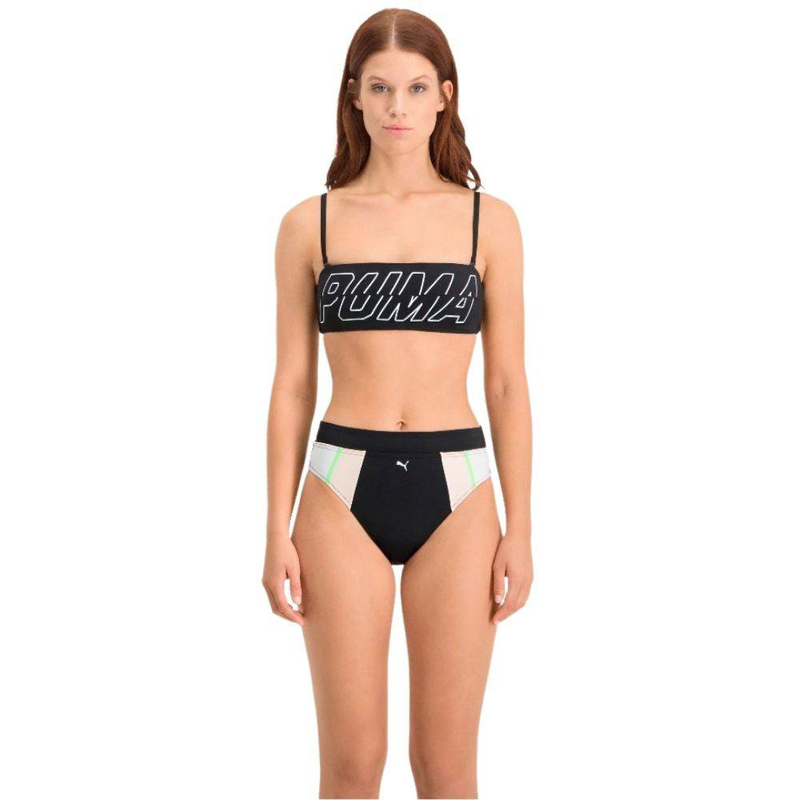 Puma womens swim high waist brief image number null