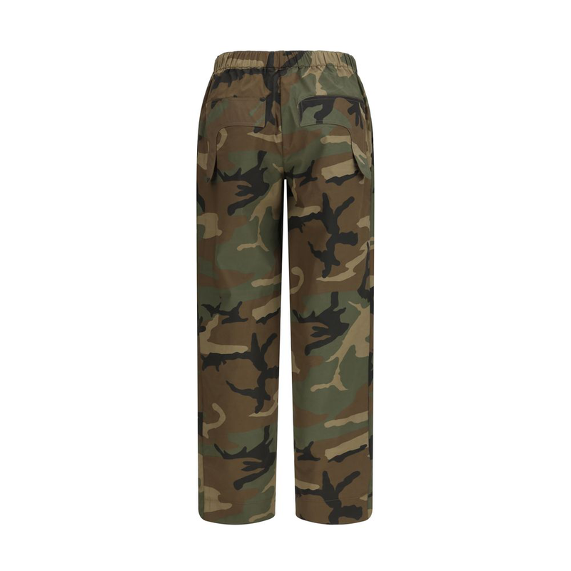 Bicolor cotton casual pants-null
