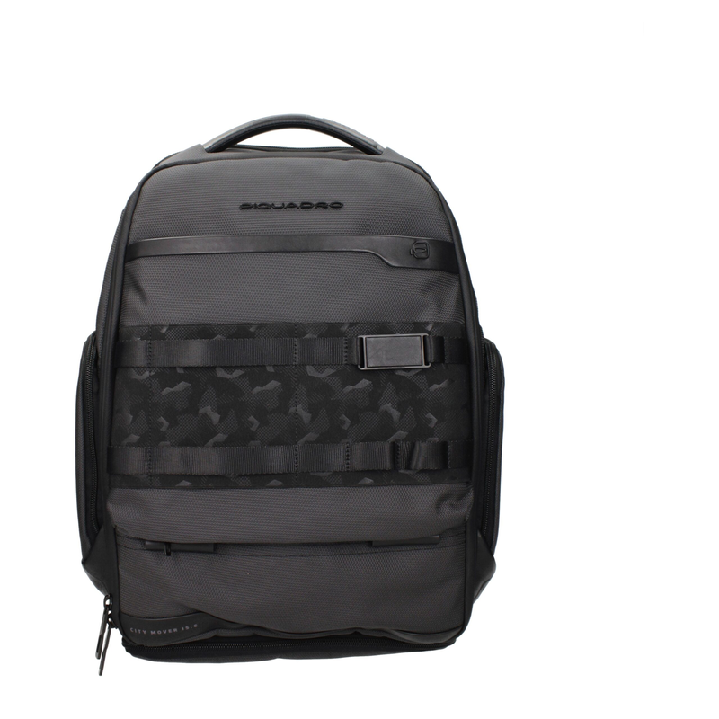 Gray fabric backpack-null