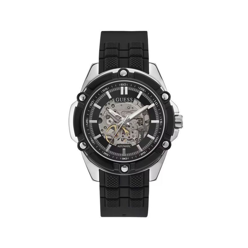 Black synthetic sport watch-null