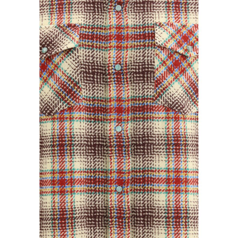 Multicolor cashmere pattern shirt-null
