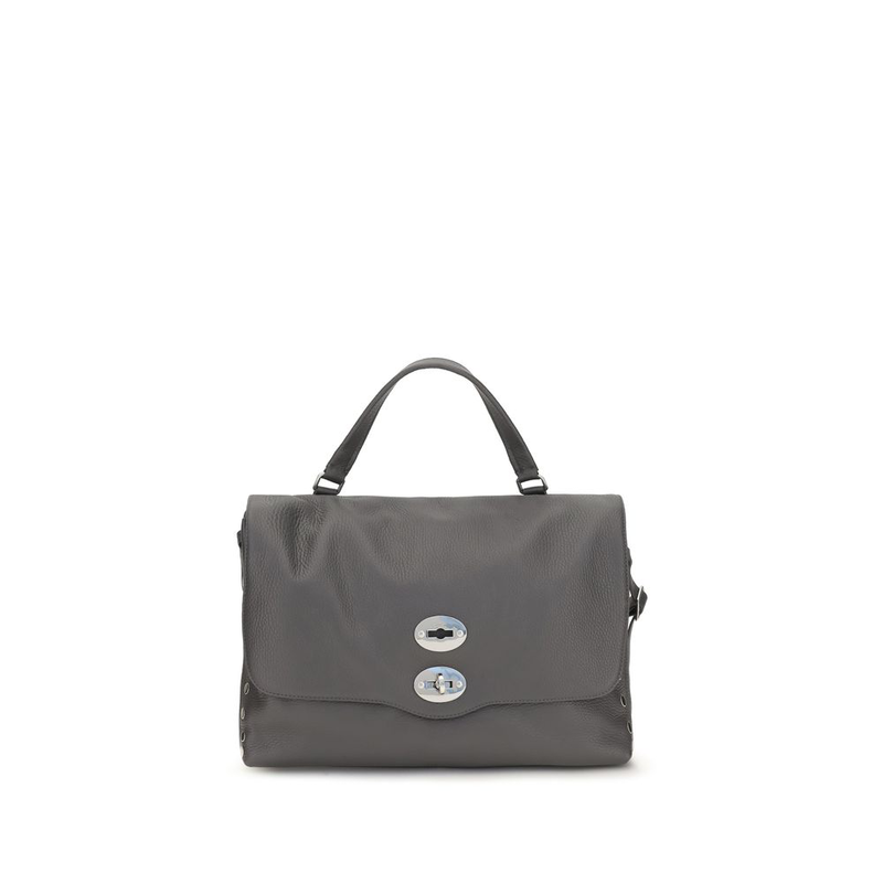Gray calf leather bos taurus handbag-null