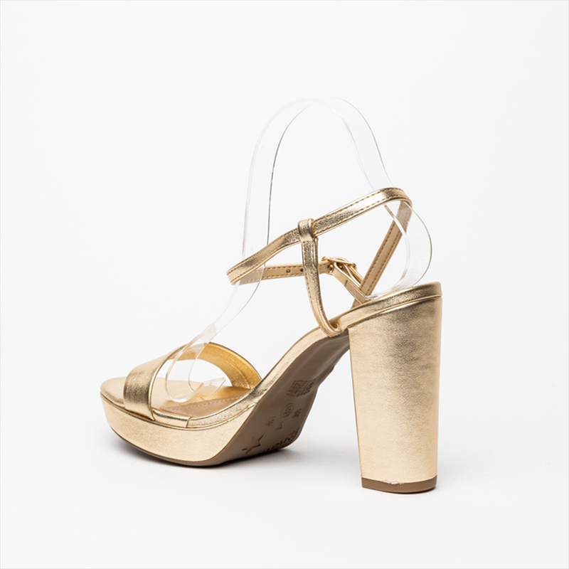Via marte metallic high block heel sandal-null