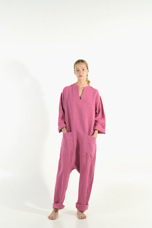 Kyoto linen jumpsuit image number null