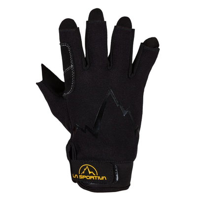Ferrata gloves, Black, medium