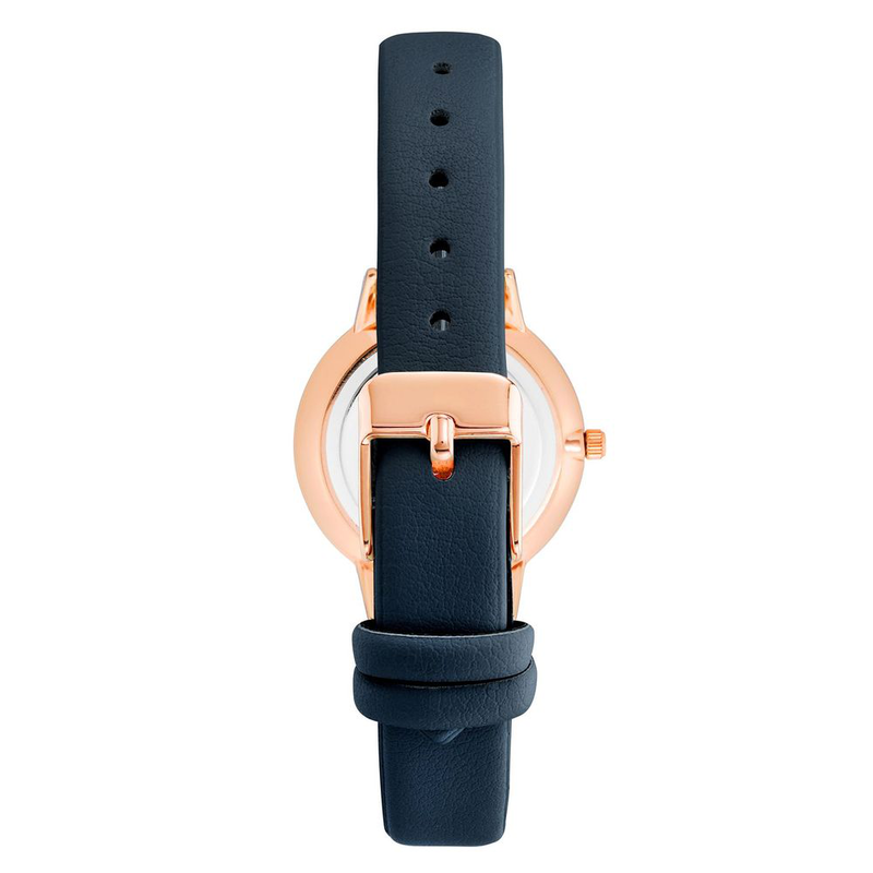Blue plastic dress watch-null