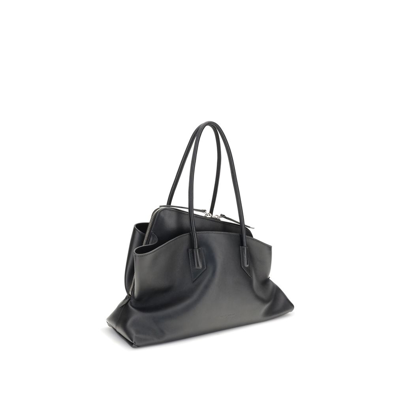Black calf leather bos taurus shoulder bag-null