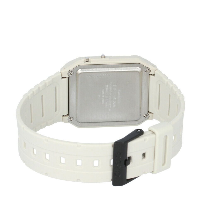 White resin digital watch-null