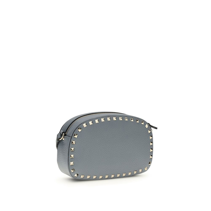 Blue calf leather bos taurus shoulder bag-null