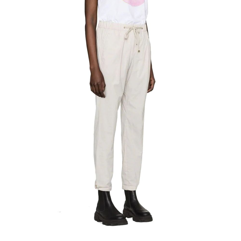 Gray elastane casual pants-null