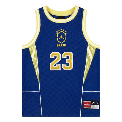 Boys world cup brasil mesh jersey, Royal, medium