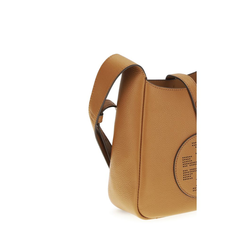 Brown calf leather bos taurus shoulder bag-null