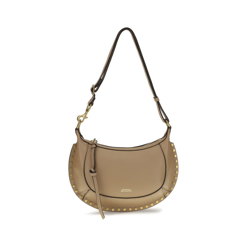 Beige calf leather bos taurus shoulder bag-null