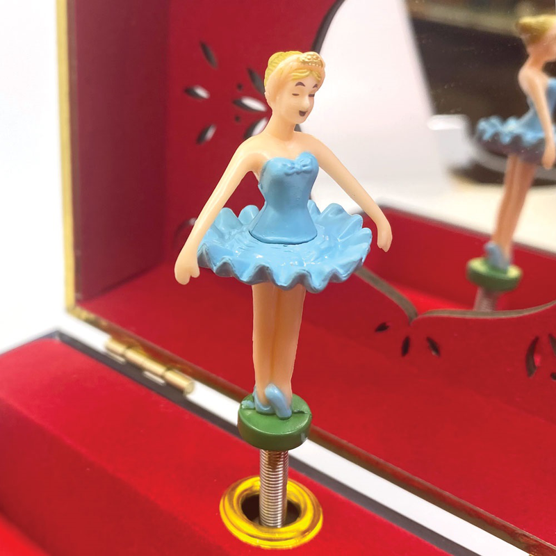 Svoora musical jewelry box celestial with ring holder & wide mirror vespera-null