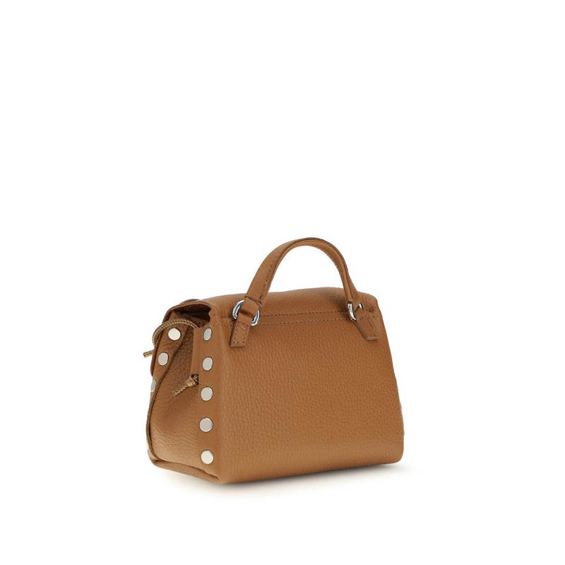 Beige calf leather bos taurus shoulder bag-null