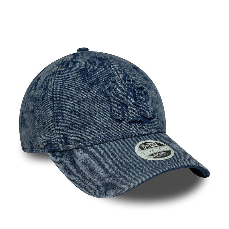 New era wmns stone denim 9twenty new york yankees adjustable cap-null