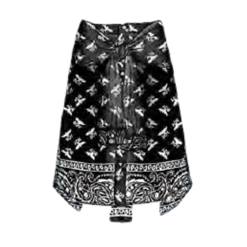 Aop logo paisley skirt image number null