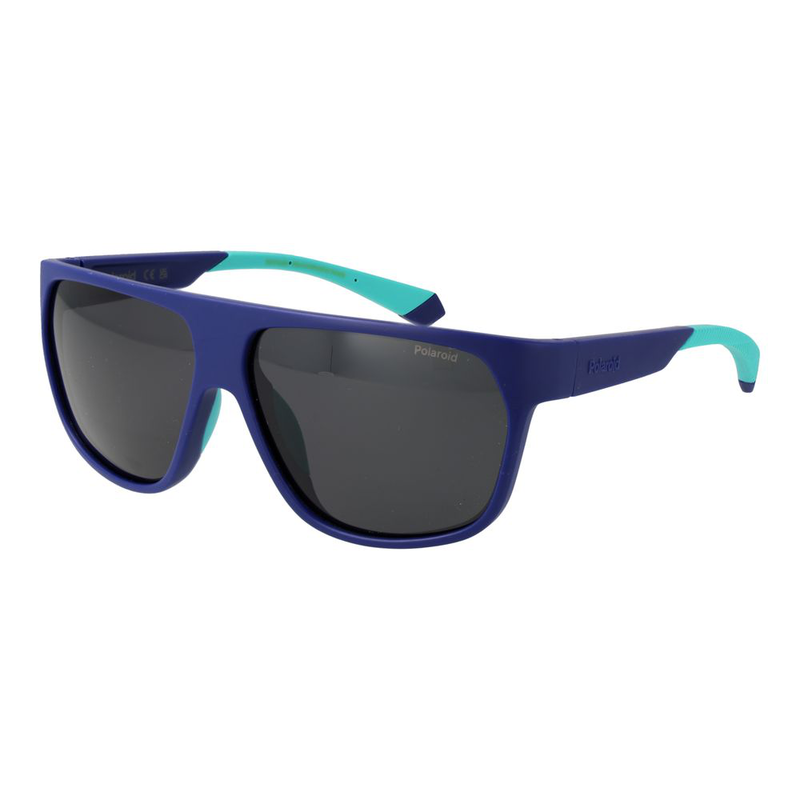 Blue plastic sunglasses-null