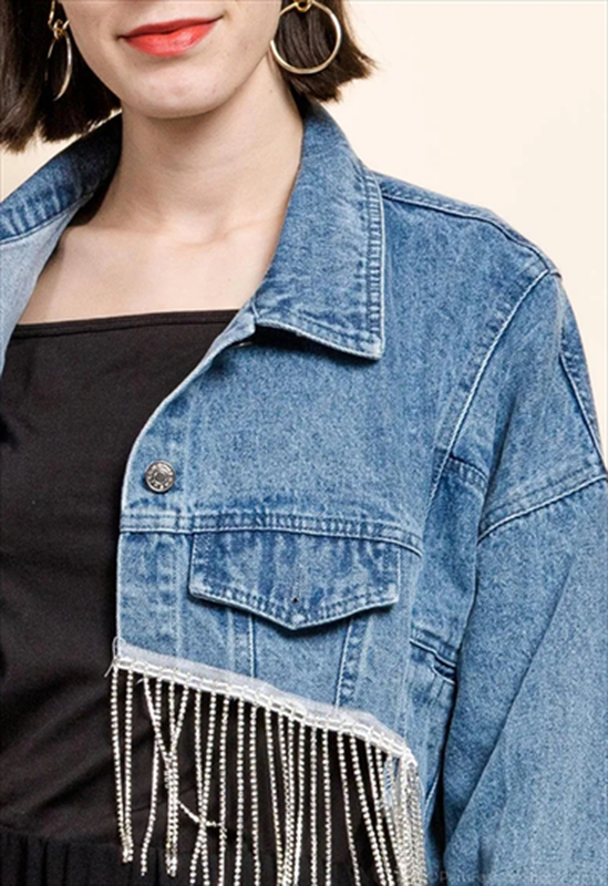 Jean jacket rhinestones-null