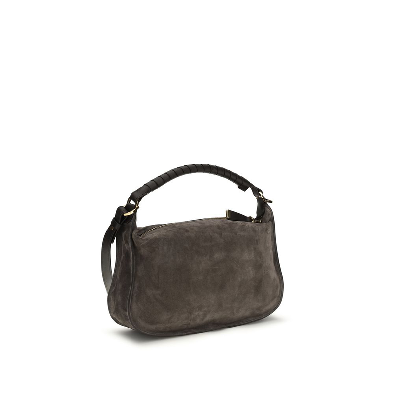 Brown calf leather bos taurus shoulder bag-null