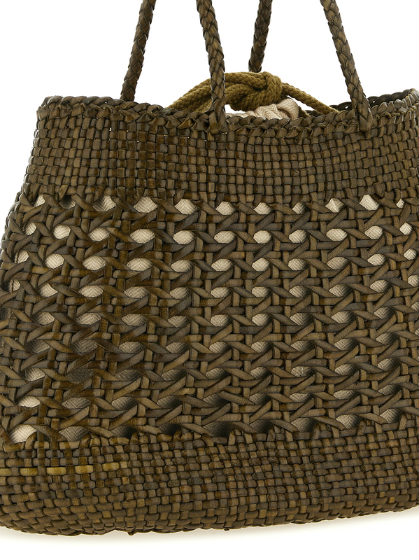 Bicolor calfskin handbag-null