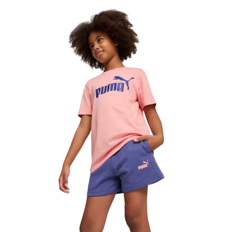 Product image: Puma essential no. 1 girls tee and short set peach pink violet 686307-18-null