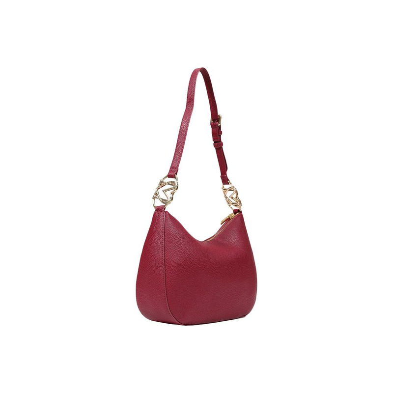 Purple polyethylene handbag-null