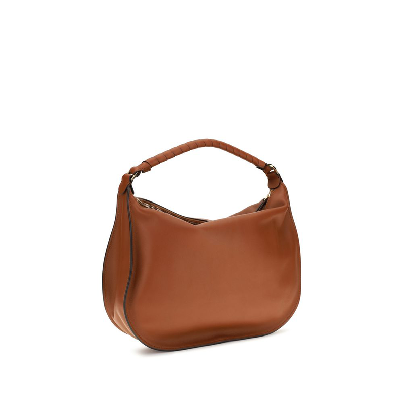 Brown calf leather bos taurus shoulder bag-null