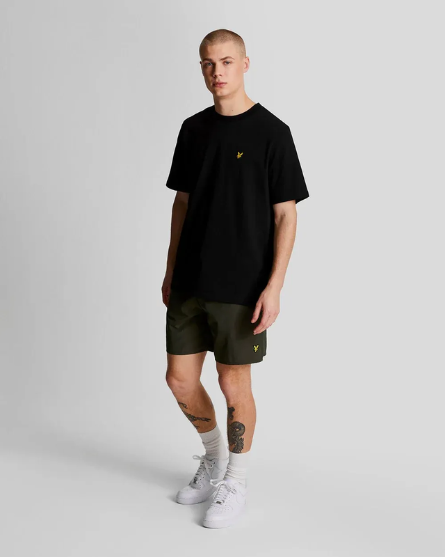 Plain swim short w485 olive-null