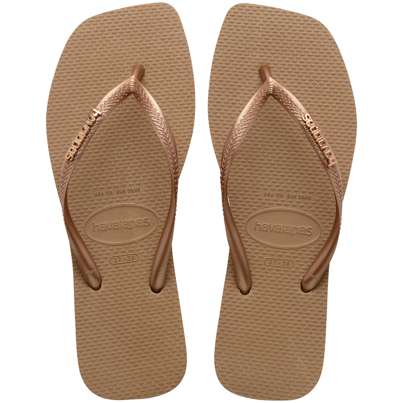 Havaianas slim square logo metallic-null