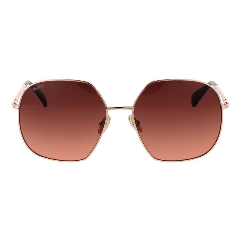 Rose gold metal sunglasses-null