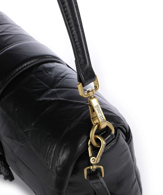 Just cavalli medium puffer snake logo - black-null