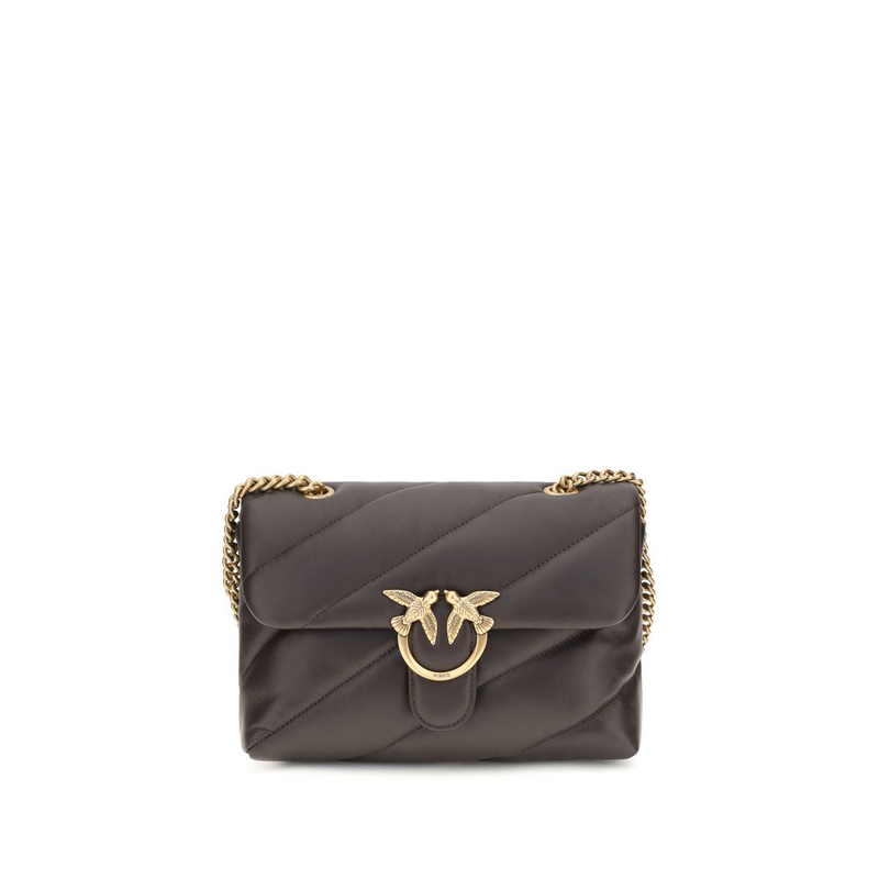 Brown calf leather bos taurus shoulder bag-null